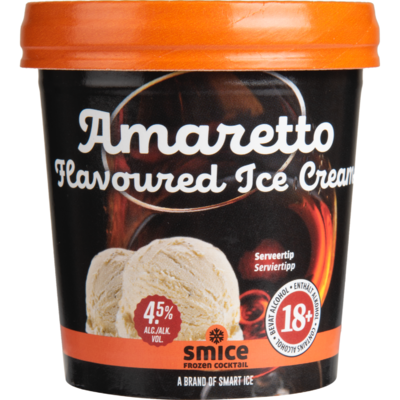 Smice Amaretto flavoured ice cream
