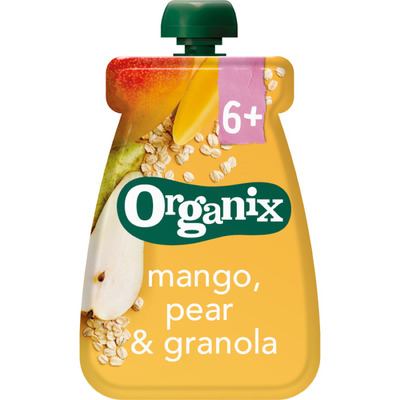 Organix Mango, peer & granola 6-36m