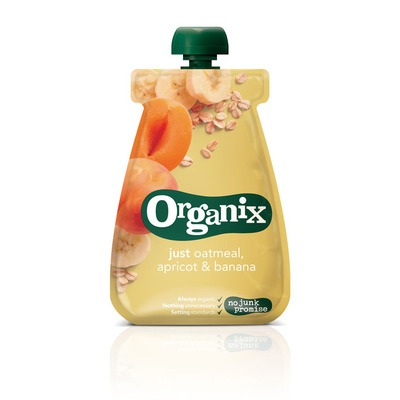 Organix Just oatmeal abrikoos en banaan