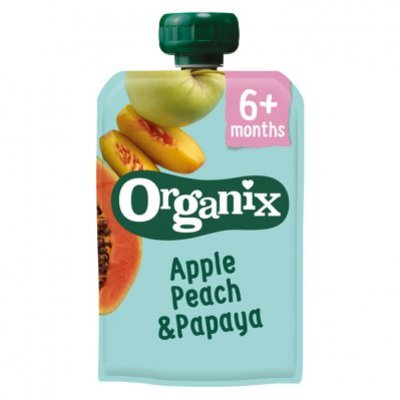 Organix Knijpfruit appel, perzik & papaya 6-36m
