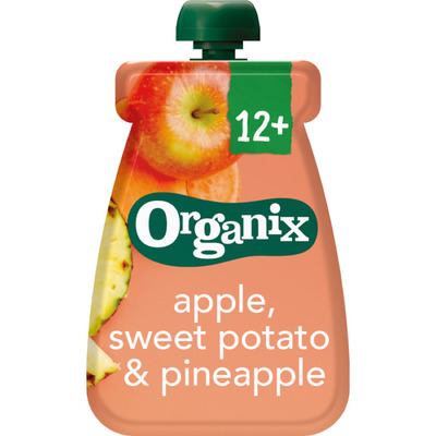 Organix Appel, zoete aardappel & ananas 6-36m