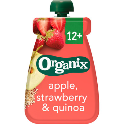 Organix Appel, aardbei & quinoa 6-36m