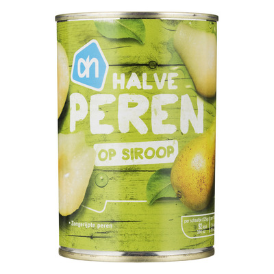 Huismerk Peren half op siroop