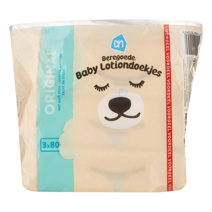 Huismerk Beregoede baby lotiondoekjes 3 pak