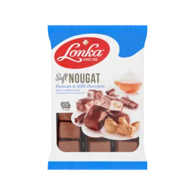Lonka Soft Nougat Pinda's & Melkchocolade