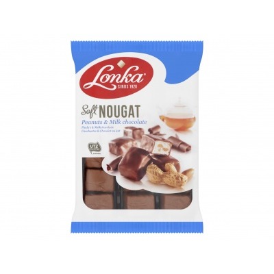 Lonka Soft Nougat Pinda's & Melkchocolade