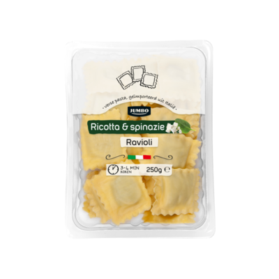 Huismerk Ricotta & Spinazie Ravioli