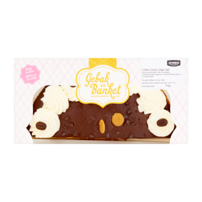 Huismerk Gebak en Banket Coffee Choco Vlaai Half