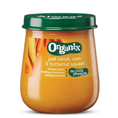 Organix Wortel, maïs & pompoen 6+ mnd