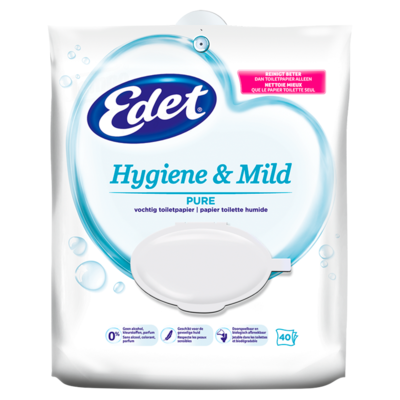 Edet Vochtig toiletpapier pure