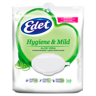 Edet Aloe Vochtig Toiletpapier 40 Stuks