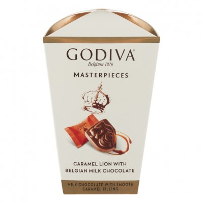 Godiva Masterpieces box milk caramel lion