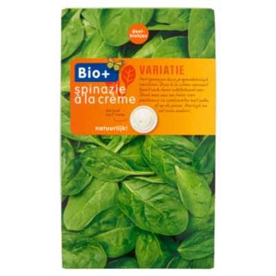 Bio+ Spinazie a la crème