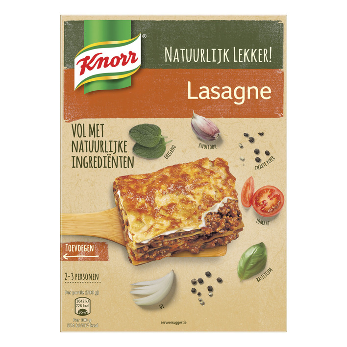 Knorr Natuurlijk wereldgerecht lasagne