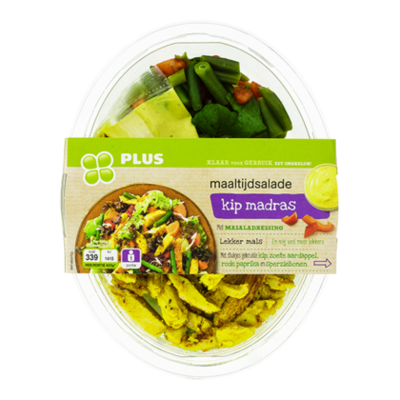 Huismerk Maaltijdsalade kip madras