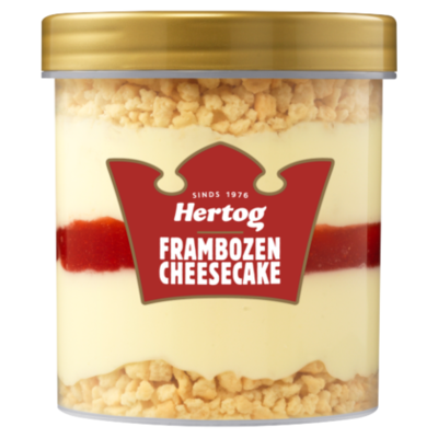 Hertog Framboos cheesecake