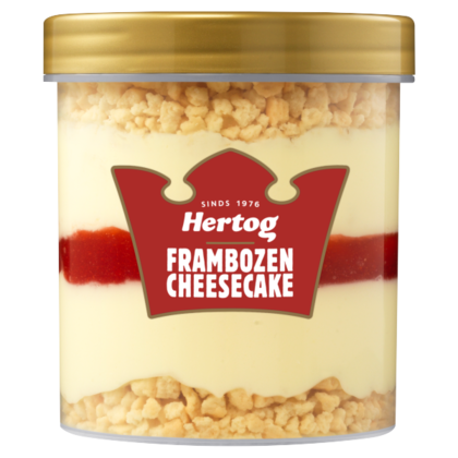 Hertog Framboos cheesecake
