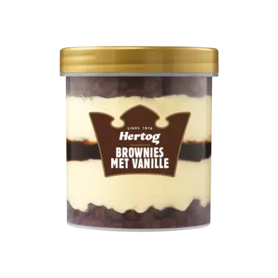 Hertog IJsbeker Brownie Vanille