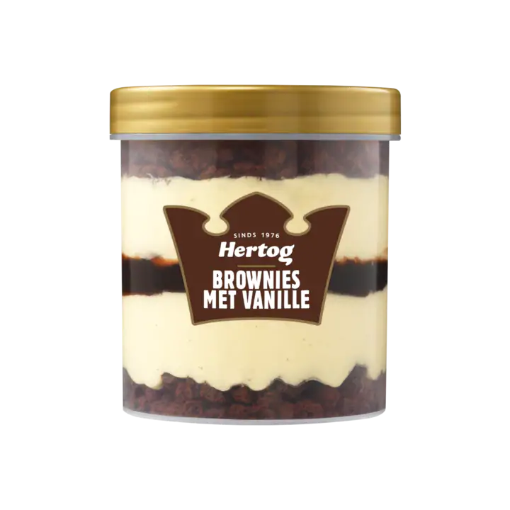Hertog IJsbeker Brownie Vanille