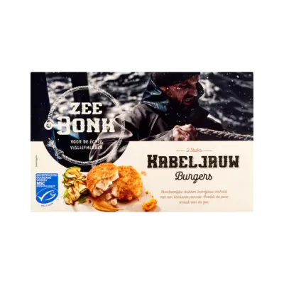 Zeebonk Kabeljauw Burgers 2 Stuks