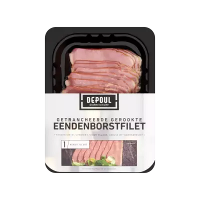 DePoul Getrancheerde Gerookte Eendenborstfilet