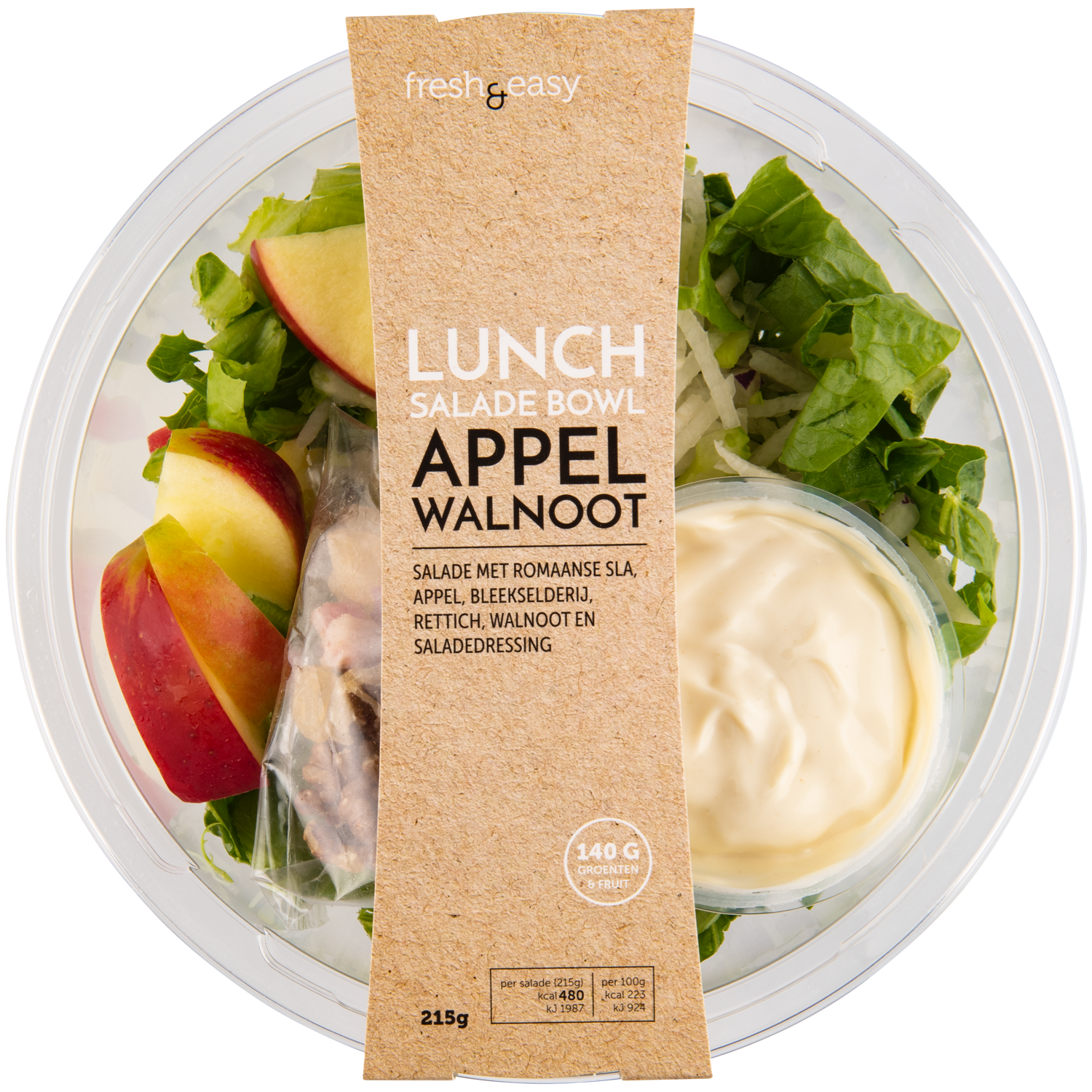 Fresh & easy Bowl appel walnoot