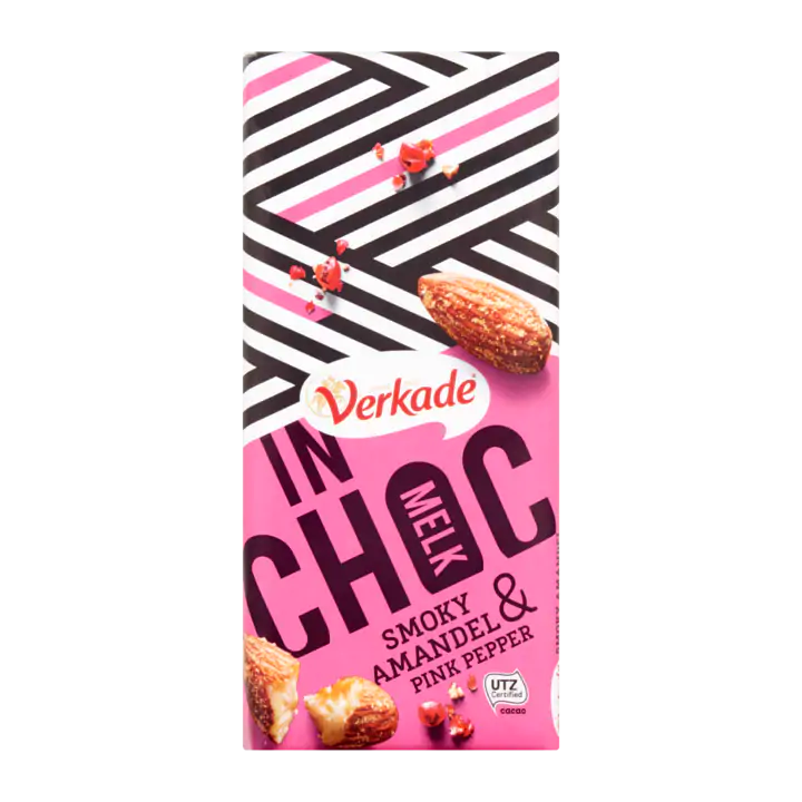 Verkade InChoc Smoky Amandel & Pink Pepper Melk