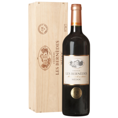 Medoc Chateau Les Bernedes 2014 in Kist 75CL