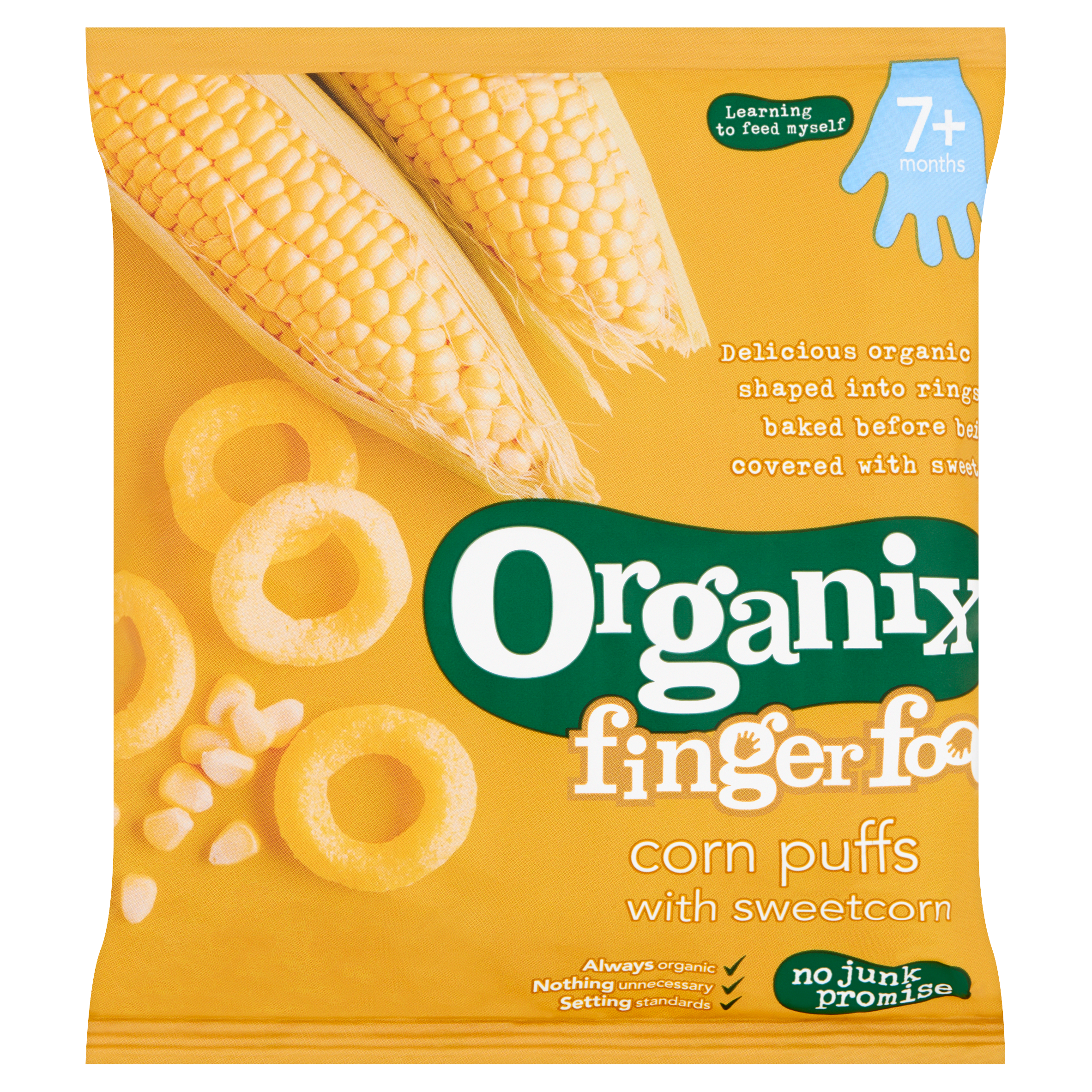 Organix Fingerfoods Maïs Knabbels 7+M 20 g
