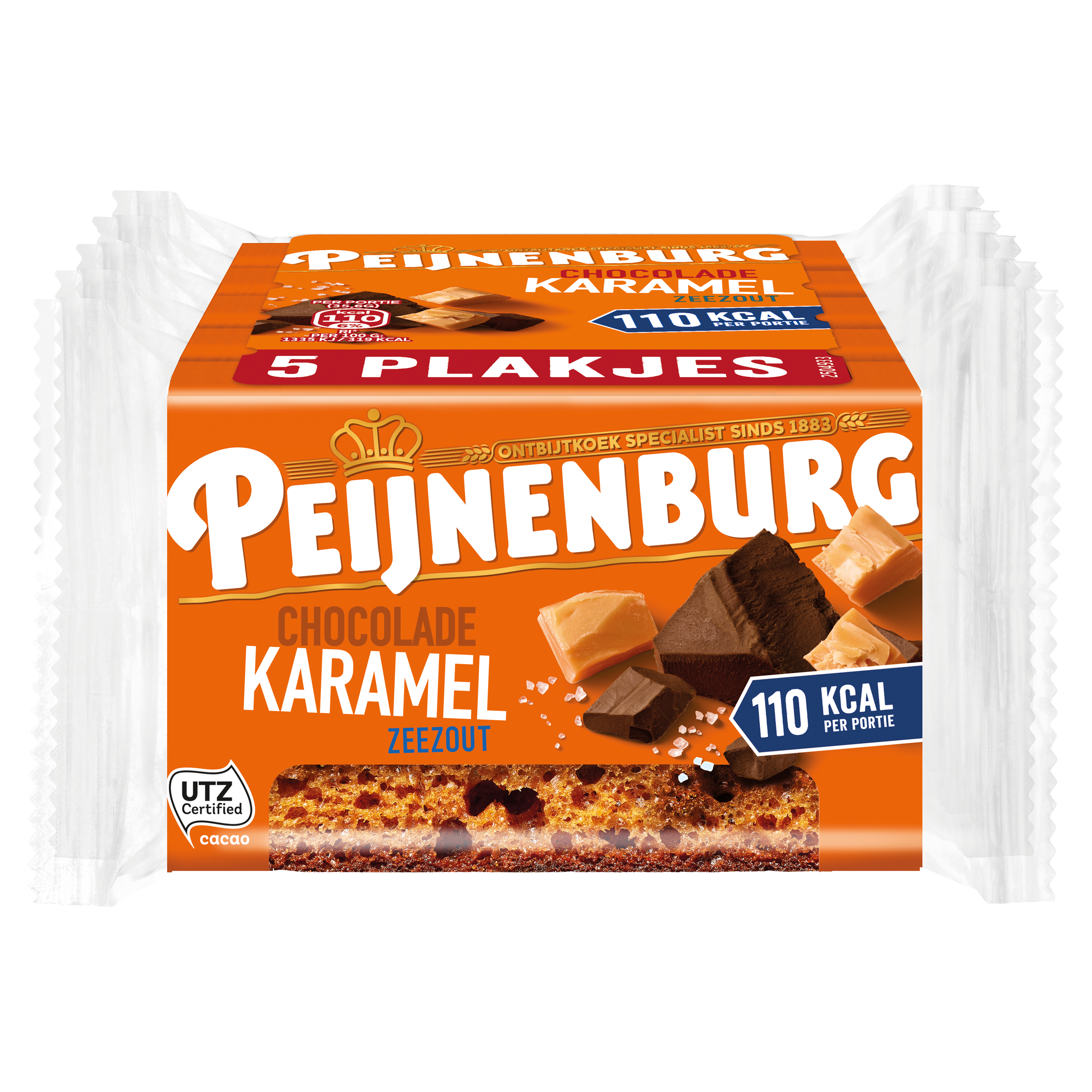 Peijnenburg Chocolade Karamel Zeezout 5 x 35,6 g