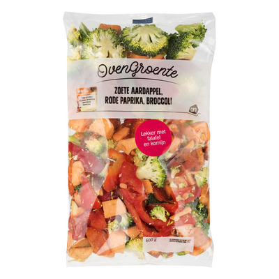 Huismerk Ovengroente aardap paprika en broccoli