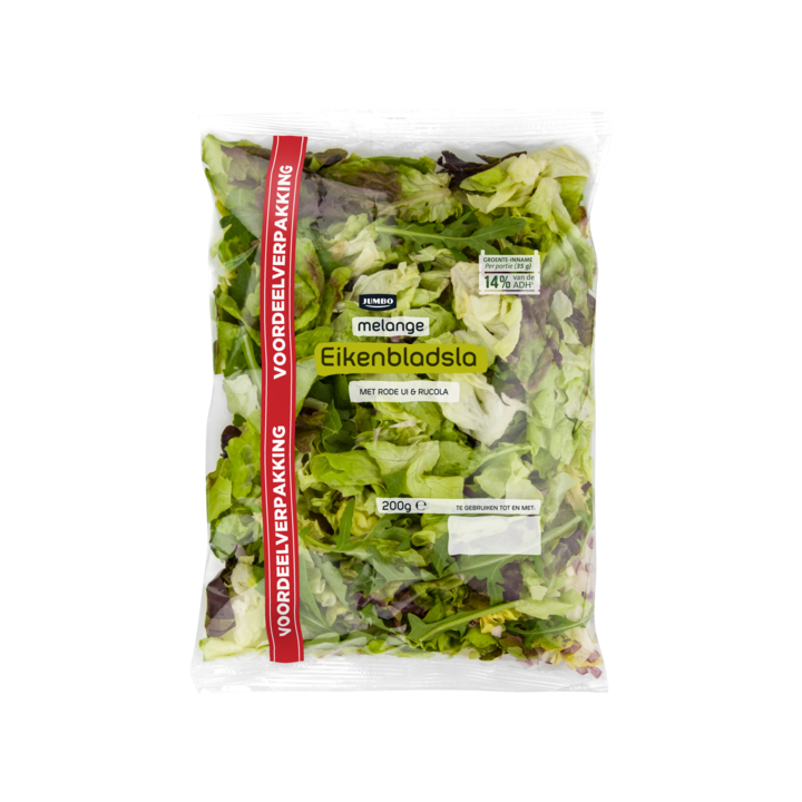 Huismerk Melange Eikenbladsla met Rode Ui & Rucola Voordeelverpakking