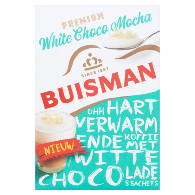 Buisman Premium White Choco Mocha 8 Sachets