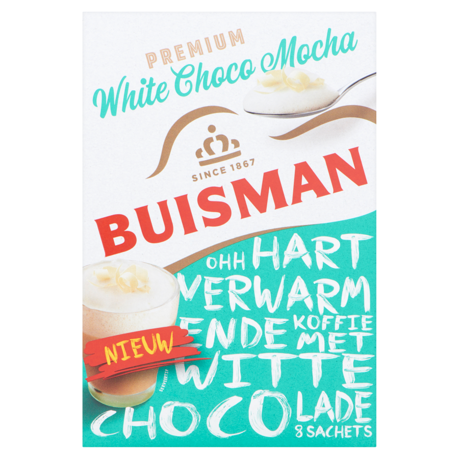 Buisman Premium White Choco Mocha 8 Sachets