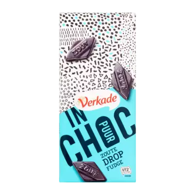 Verkade InChoc Zoute Drop Fudge Puur