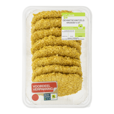Huismerk Gehaktschnitzels krokant 8 stuks