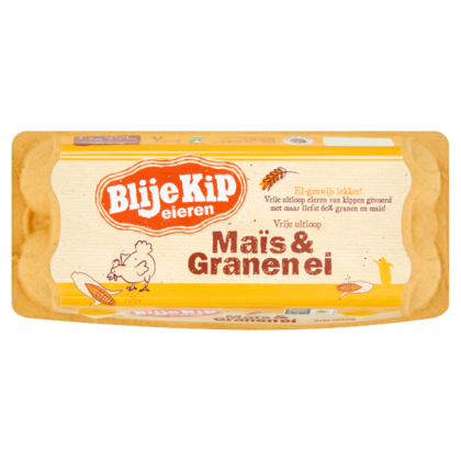 Blije Kip Vrije uitloopeieren mais & granen ei