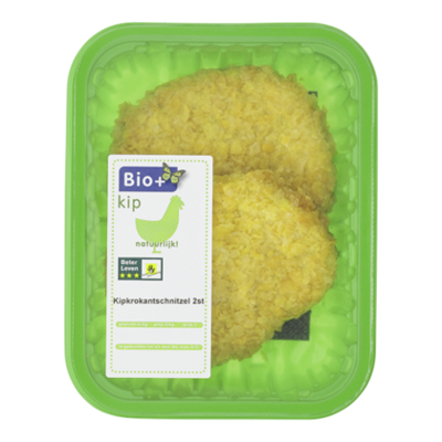 Bio+ Kipkrokantschnitzel 2st
