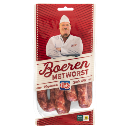 Huls Boerenmetworst 4 stuks