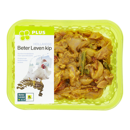 Huismerk Beter Leven Kipdijfiletreepjes shoarma