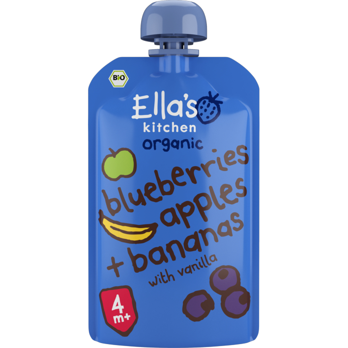 Ella's Kitchen Blueberries apples bananas 4+ bio