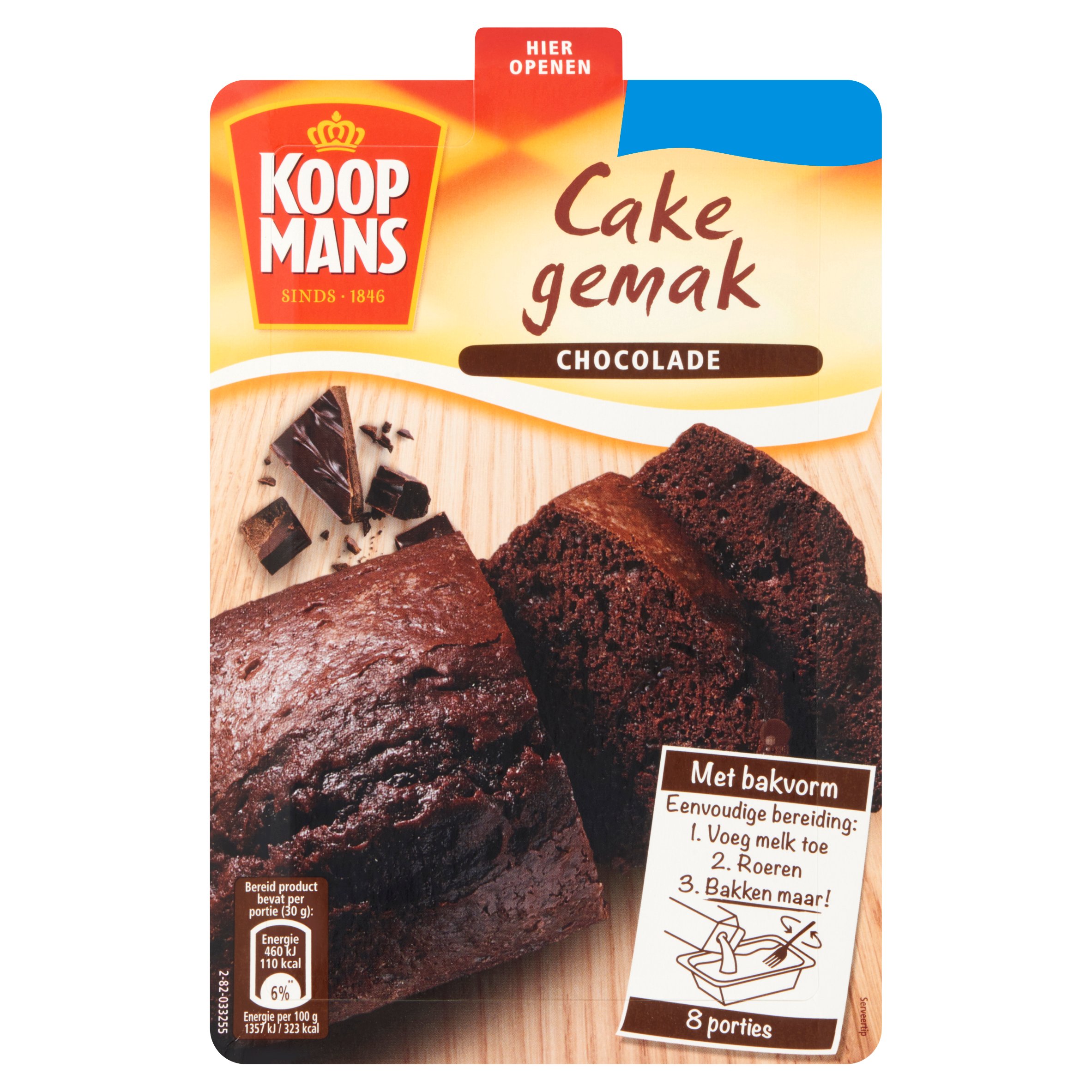 Koopmans Cake Gemak Chocolade 185 g