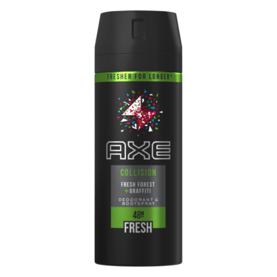 Axe Collision Bodyspray Deodorant Fresh Forest + Graffiti