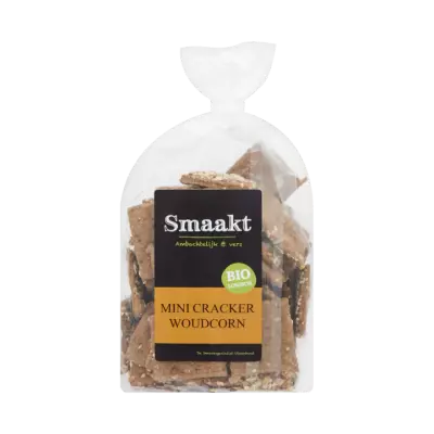 Smaakt Biologisch Mini Cracker Woudcorn