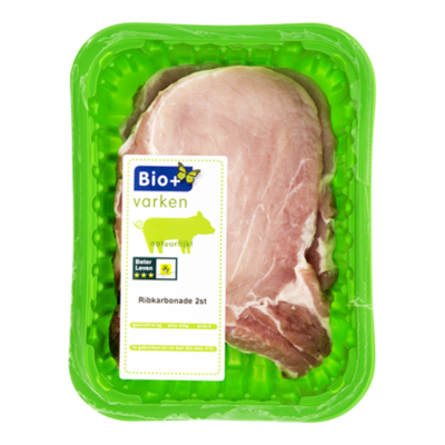 Bio+ Ribkarbonade 2 stuks