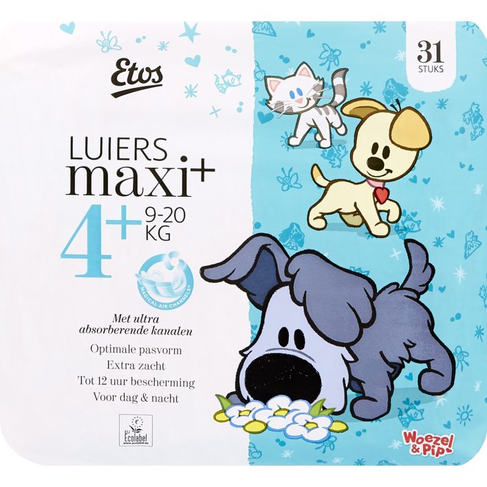 Huismerk Luiers maxi+ 4+