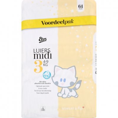 Huismerk Luiers midi 3 voordeelpak
