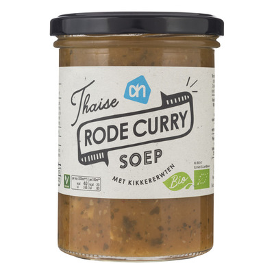 Huismerk Biologisch Thaise rode currysoep
