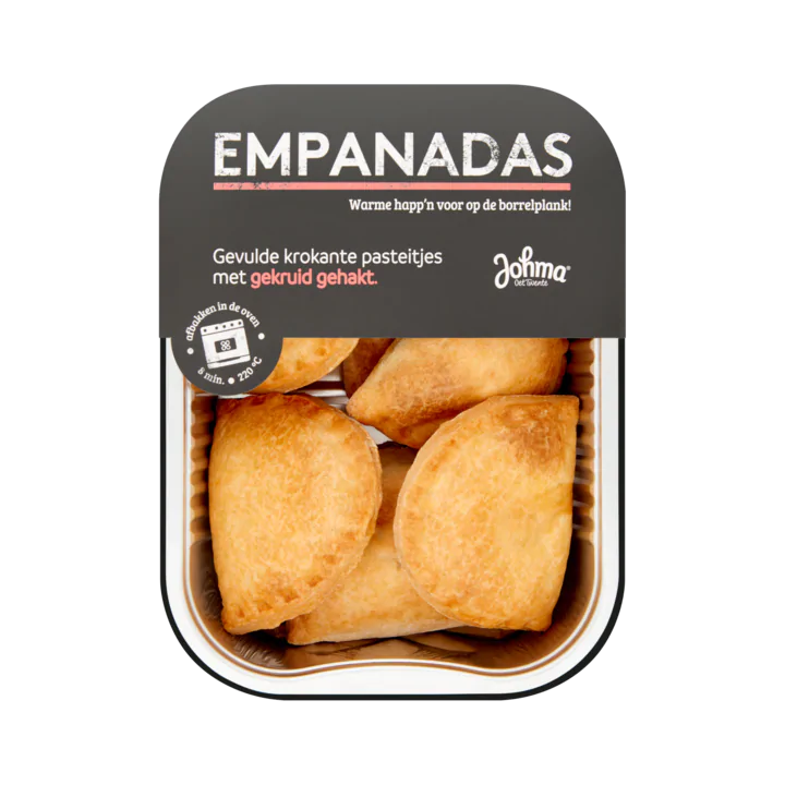 Johma Empanadas Gevulde Krokante Pasteitjes met Gekruid Gehakt
