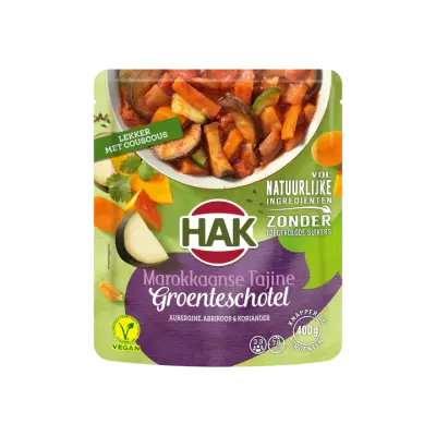 Hak Marokkaanse Tajine Groenteschotel Aubergine, Abrikoos & Koriander